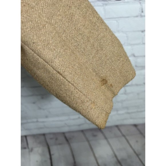 VTG The Fashion Place Solid Brown Wool Blend Two Button Blazer Jacket Women’s 10 - Picture 6 of 9